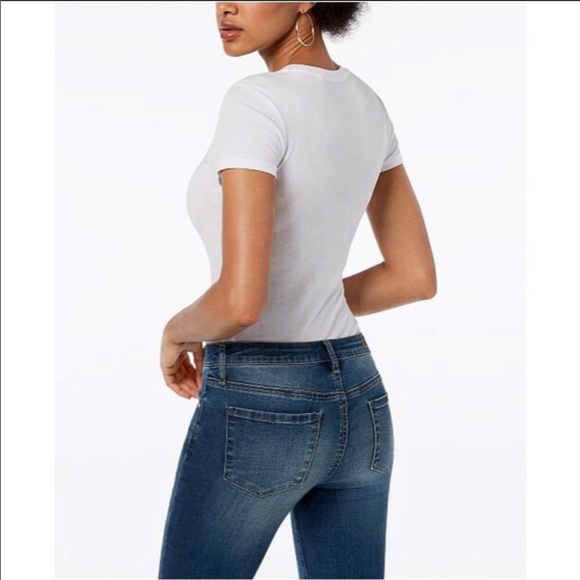 Guess Short Sleeve Crew Neck Bodysuit Size: XS - Picture 2 of 7